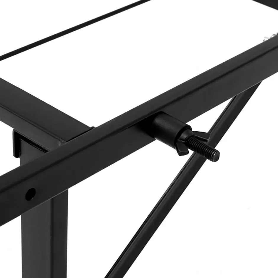 Cheap Baby Direct Artiss Folding Bed Frame Metal Bed Base King Single Size Portable Black
