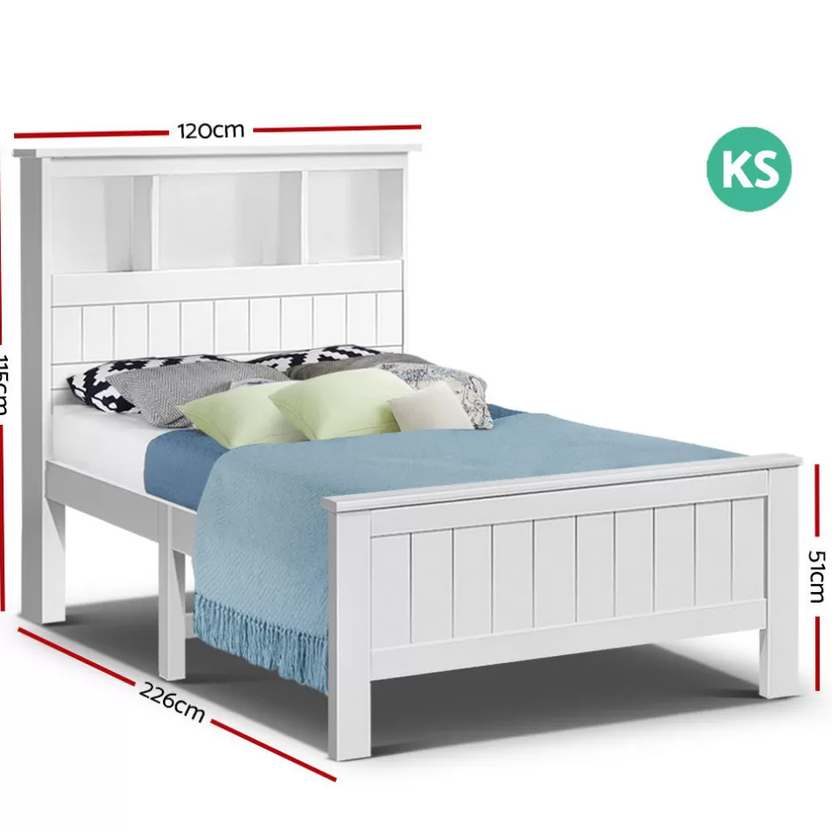 Flash Sale Baby Direct Artiss King Single Wooden Timber Bed Frame