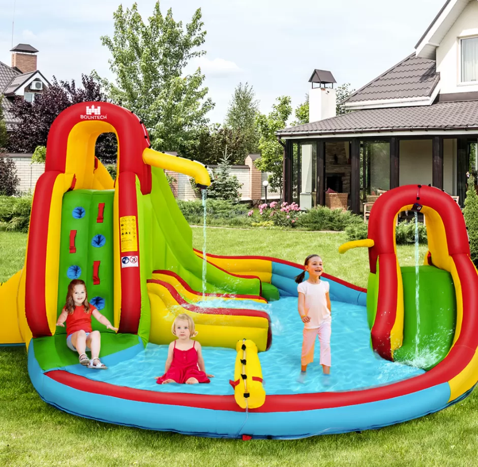 Discount Baby Direct Inflatable Water Slide Jumping Castle with Two Slides Trampoline
