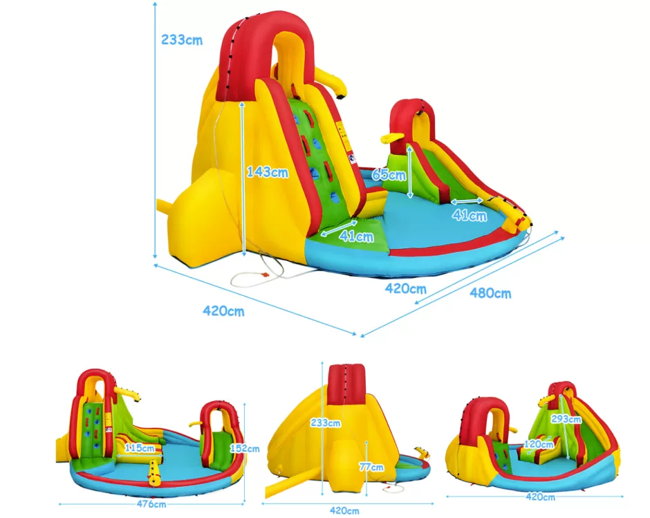 Discount Baby Direct Inflatable Water Slide Jumping Castle with Two Slides Trampoline