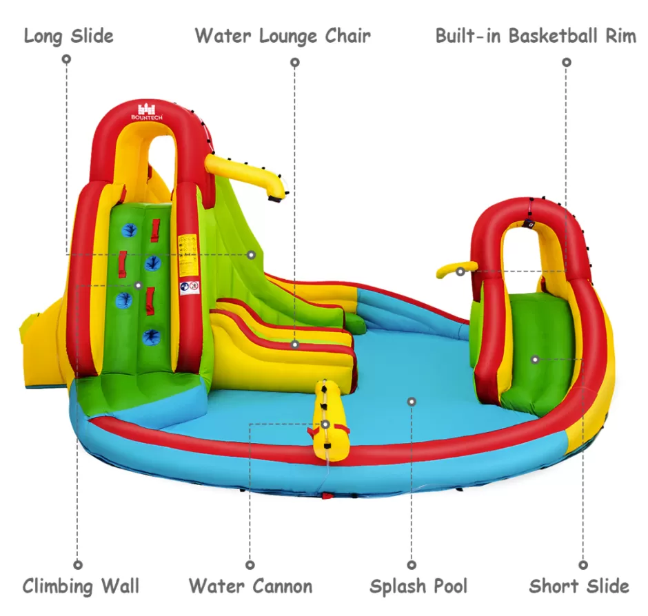 Discount Baby Direct Inflatable Water Slide Jumping Castle with Two Slides Trampoline