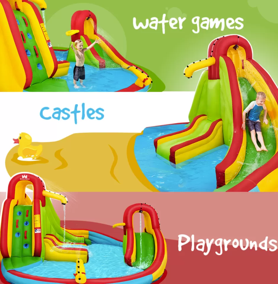 Discount Baby Direct Inflatable Water Slide Jumping Castle with Two Slides Trampoline