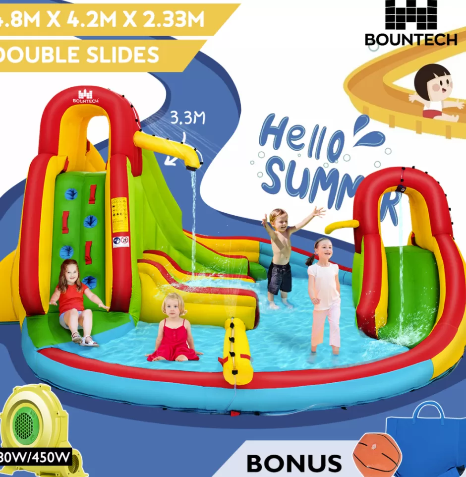 Discount Baby Direct Inflatable Water Slide Jumping Castle with Two Slides Trampoline