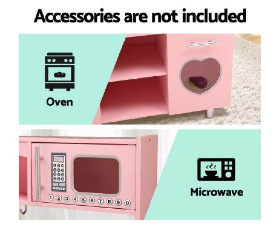 Flash Sale Baby Direct Kids Kitchen Set Pretend Play Food Sets Childrens Utensils Wooden Toy Pink