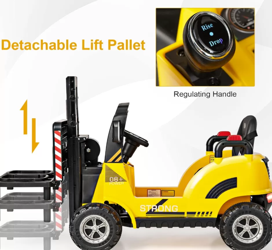 Flash Sale Baby Direct 12V Electric Forklift with Remote Control & Gear Switches
