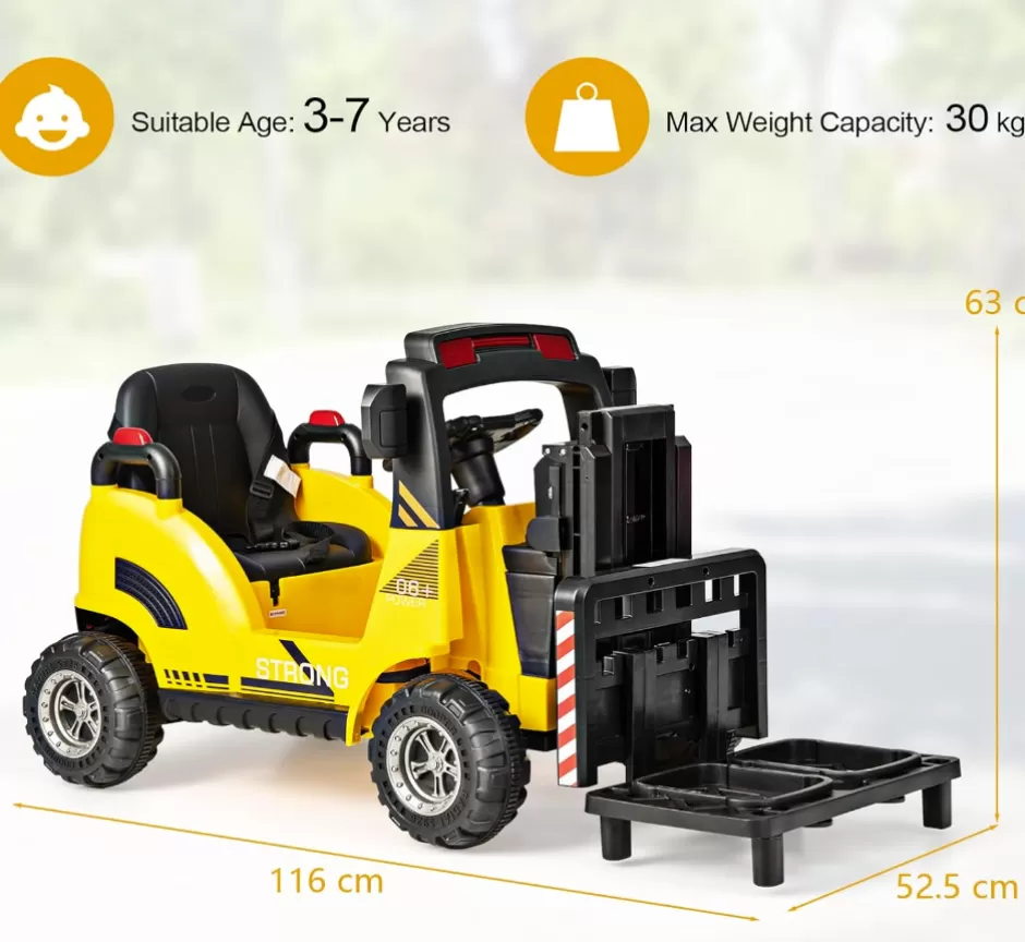 Flash Sale Baby Direct 12V Electric Forklift with Remote Control & Gear Switches