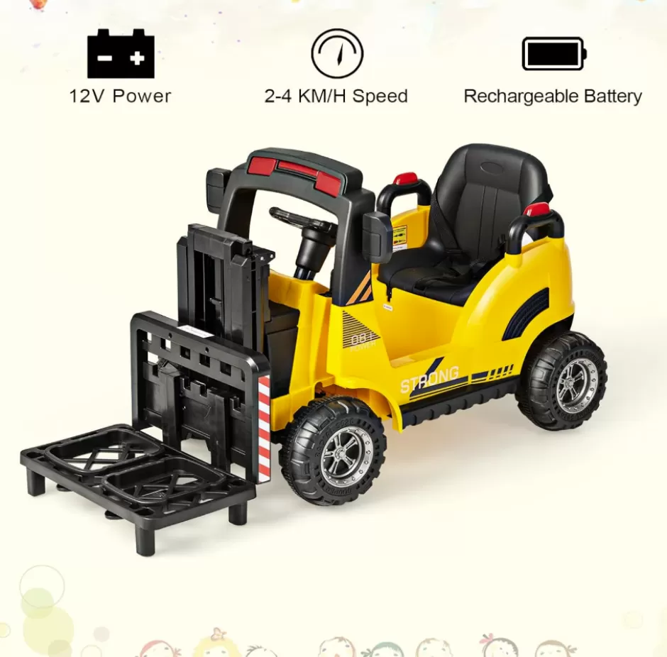 Flash Sale Baby Direct 12V Electric Forklift with Remote Control & Gear Switches
