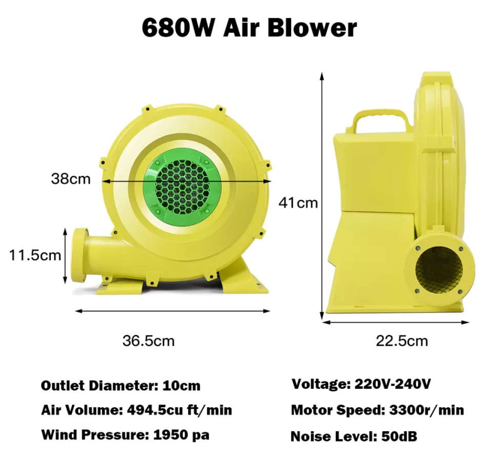 Shop Baby Direct 680W Electric Air Fan Blower for Inflatable Bounce House