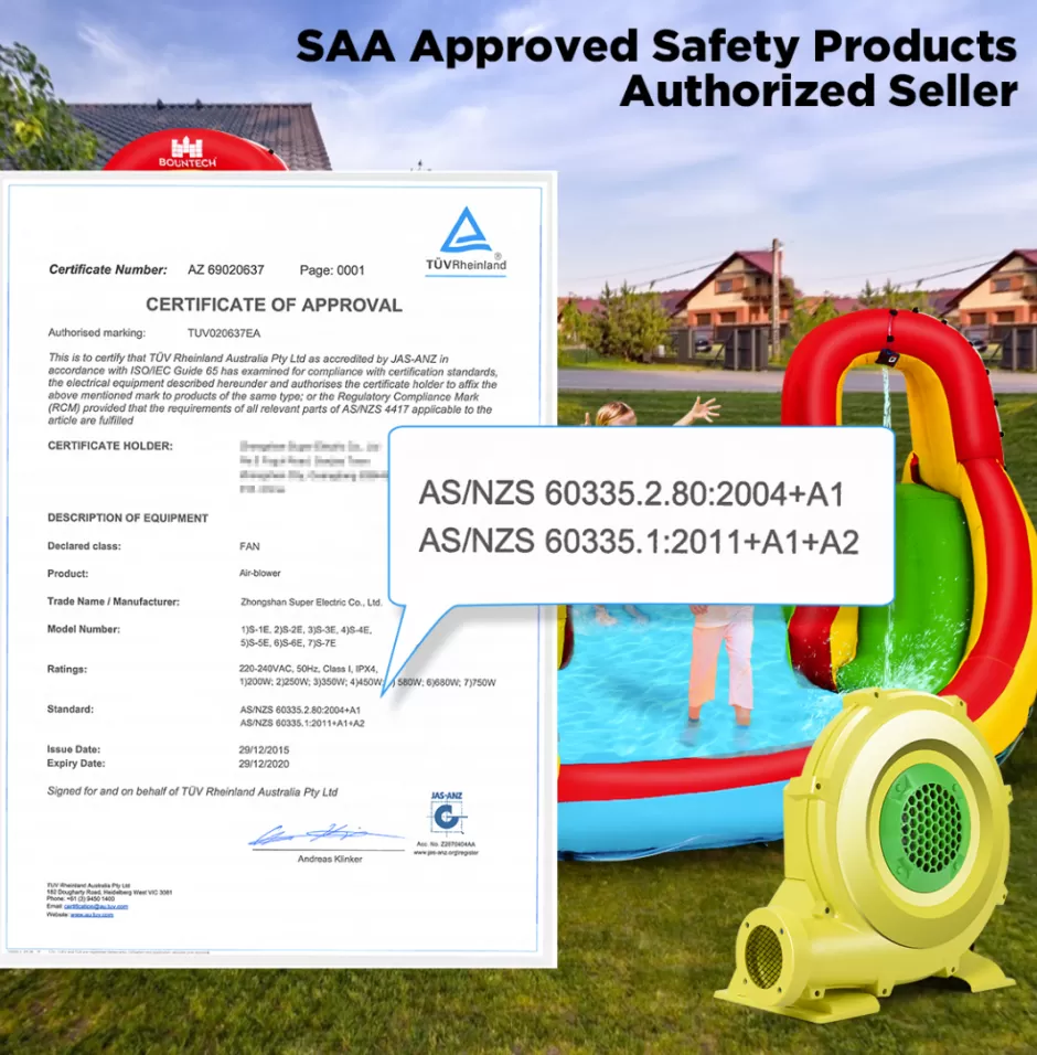 Shop Baby Direct 680W Electric Air Fan Blower for Inflatable Bounce House