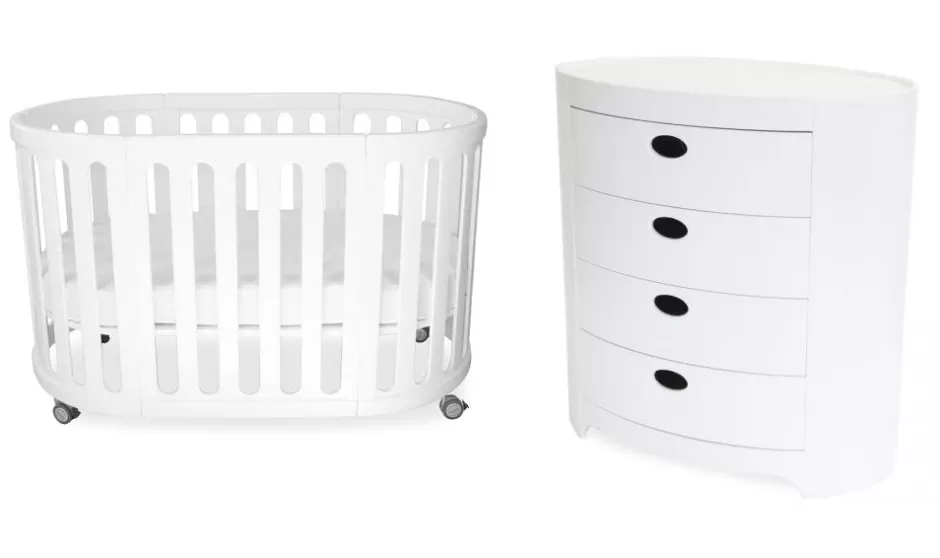 Shop Baby Direct Babyhood - Kaylula Sova Cot & Chest Package (with Mattress Set)