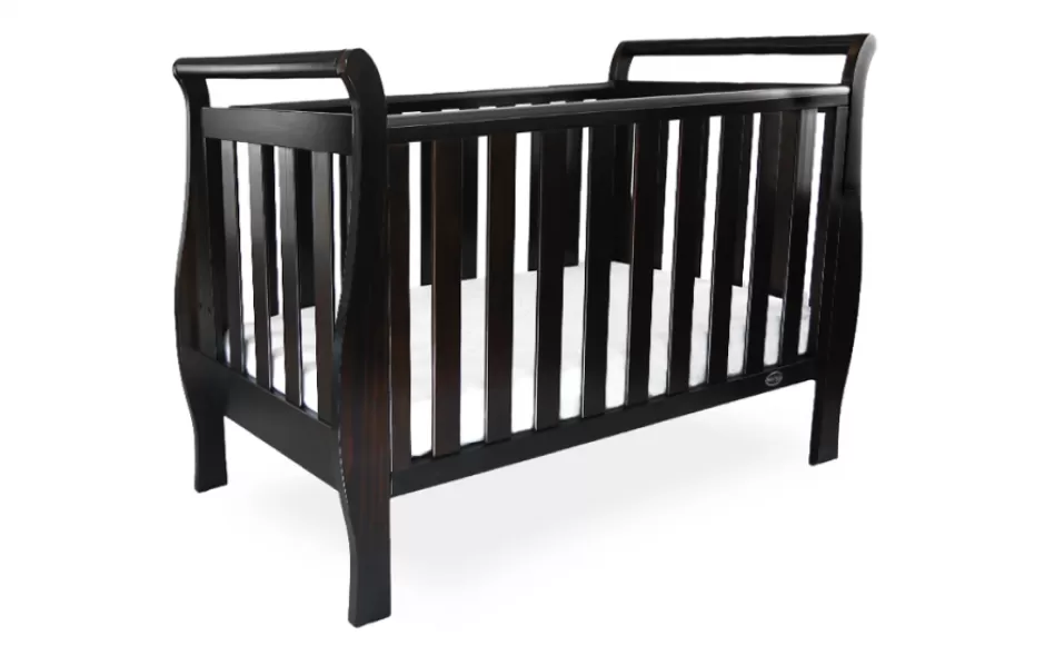 Shop Baby Direct Babyhood Georgia Sleigh Cot Luxx