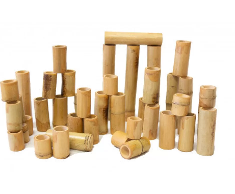 Best Sale Baby Direct Bamboo 40 Piece Building Block Set