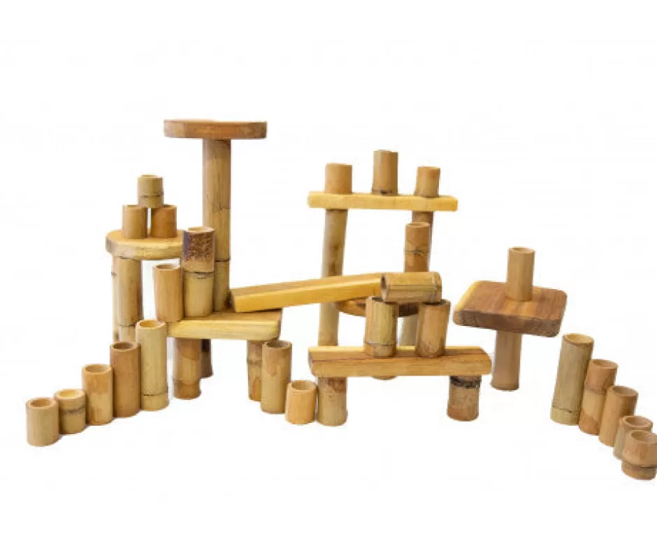 Best Sale Baby Direct Bamboo 46 Piece Building Block Set