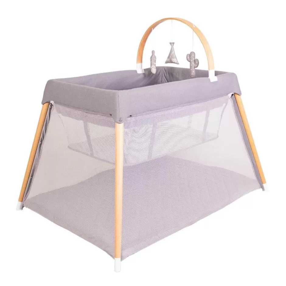 Online Baby Direct Bebe Care Zuri Timber Travel Cot