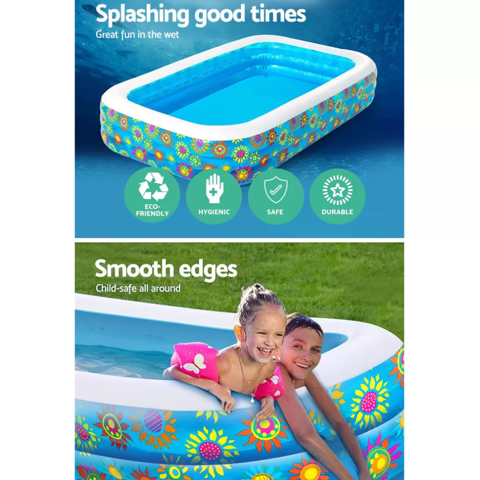 Online Baby Direct Bestway Inflatable Kids Play Pool Swimming Pool Rectangular Family Pools