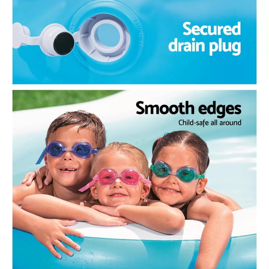 Online Baby Direct Bestway Inflatable Kids Pool Swimming Pool Family Pools 2.62m x 1.57m x 46cm