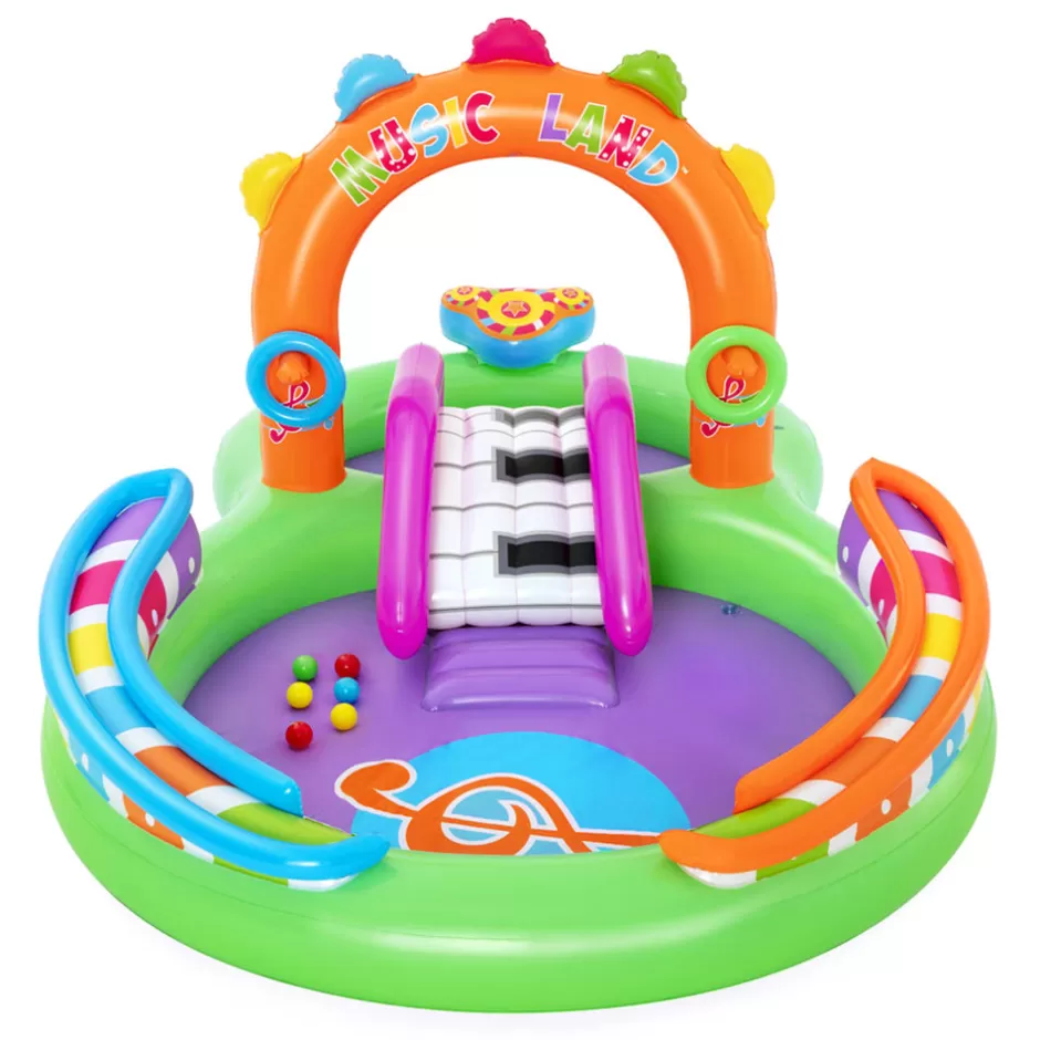 Fashion Baby Direct Bestway Inflatable Swimming Play Pool Kids Above Ground Kid Game Toy 3 People