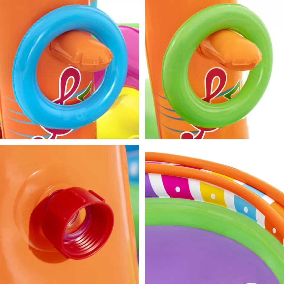 Fashion Baby Direct Bestway Inflatable Swimming Play Pool Kids Above Ground Kid Game Toy 3 People