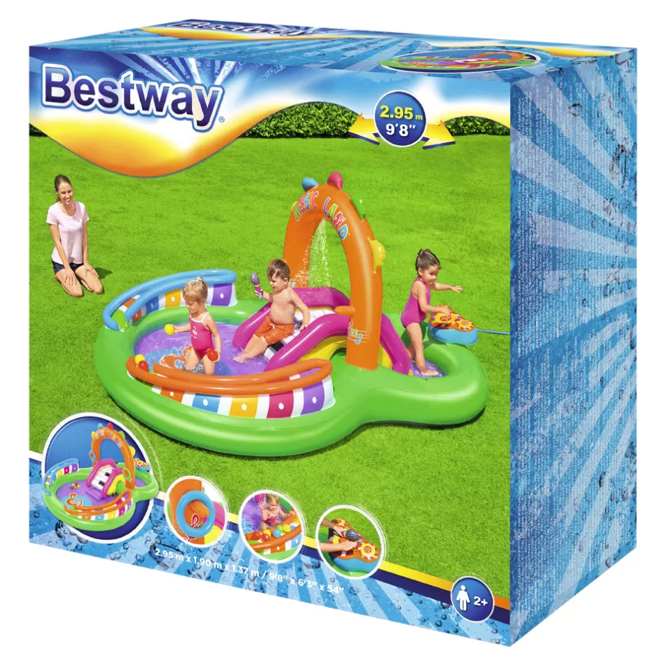 Fashion Baby Direct Bestway Inflatable Swimming Play Pool Kids Above Ground Kid Game Toy 3 People