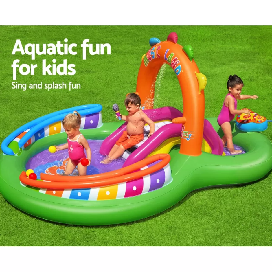 Fashion Baby Direct Bestway Inflatable Swimming Play Pool Kids Above Ground Kid Game Toy 3 People
