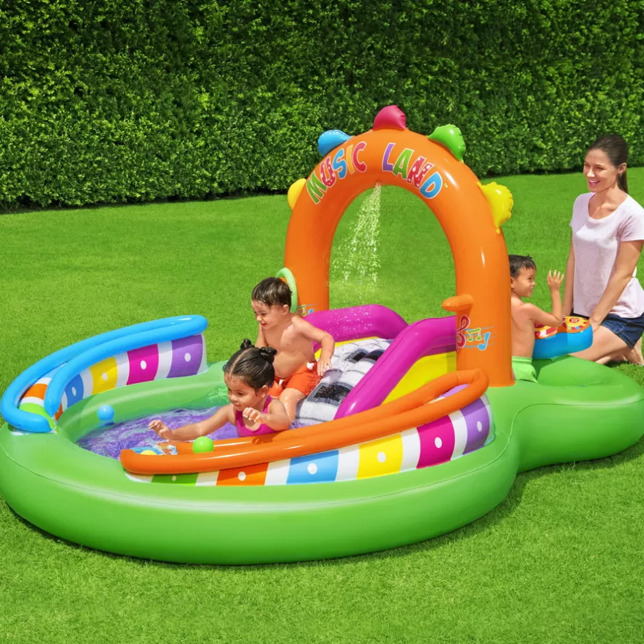 Fashion Baby Direct Bestway Inflatable Swimming Play Pool Kids Above Ground Kid Game Toy 3 People
