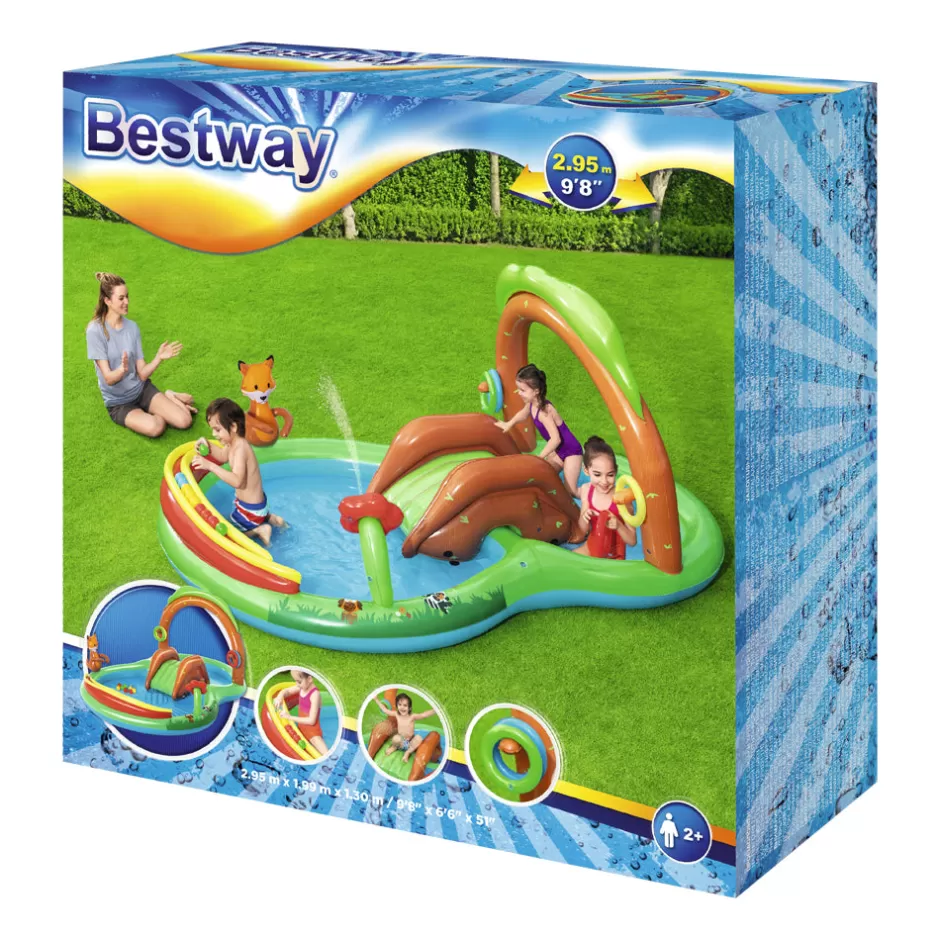 Best Baby Direct Bestway Swimming Pool Above Ground Inflatable Kids Friendly Woods Play Pools