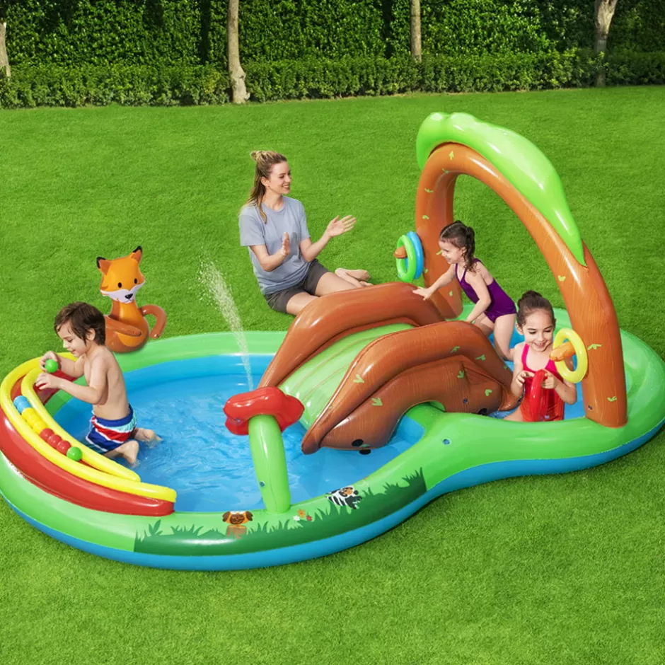 Best Baby Direct Bestway Swimming Pool Above Ground Inflatable Kids Friendly Woods Play Pools