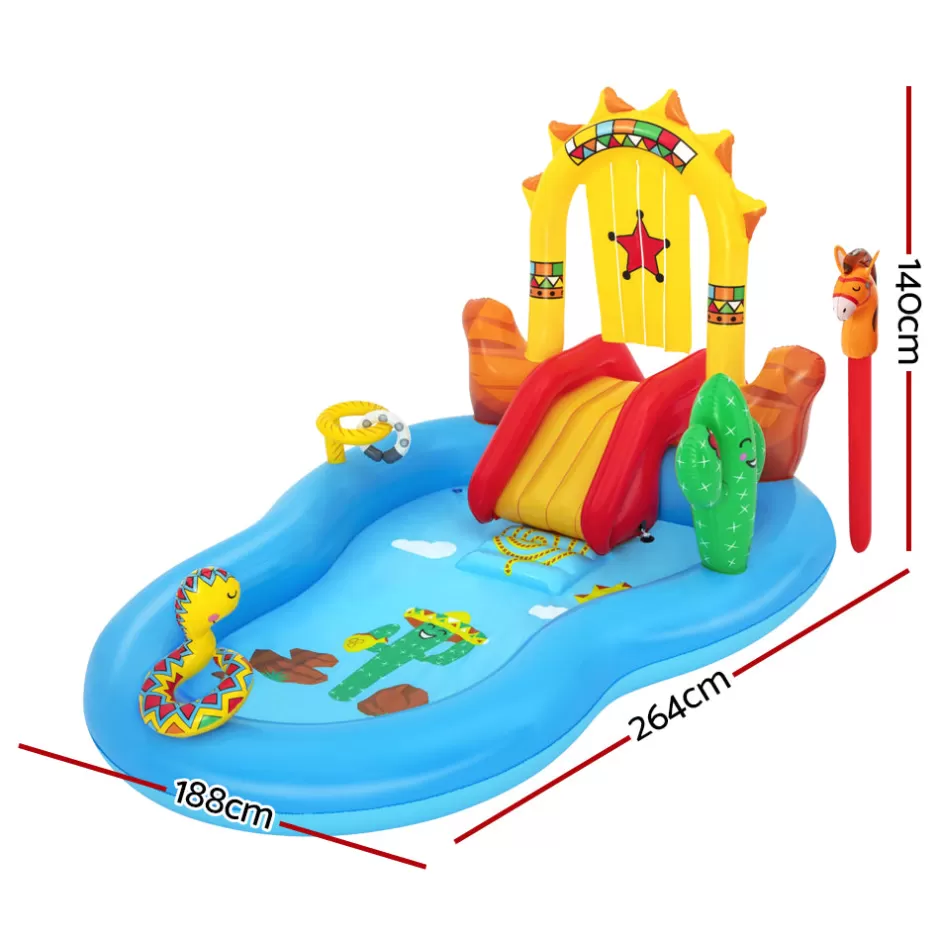 Outlet Baby Direct Bestway Swimming Pool Above Ground Inflatable Kids Play Wild West Pools Toy Game