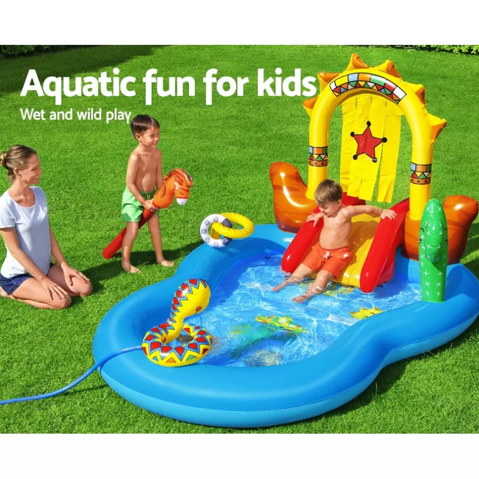 Outlet Baby Direct Bestway Swimming Pool Above Ground Inflatable Kids Play Wild West Pools Toy Game