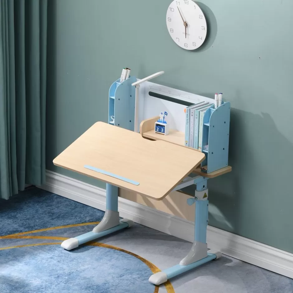 New Baby Direct 80cm Height Adjustable Children Kids Ergonomic Study Desk Only Blue