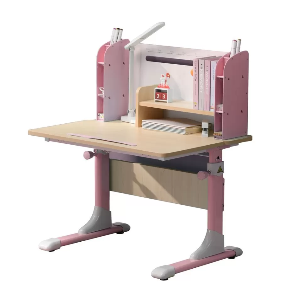 Hot Baby Direct 80cm Height Adjustable Children Kids Ergonomic Study Desk Only Pink