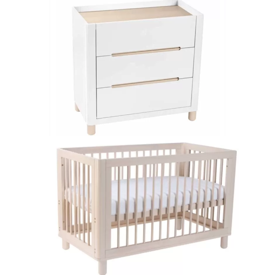 New Baby Direct Cocoon Allure 4 in 1 Cot and Change Table Package