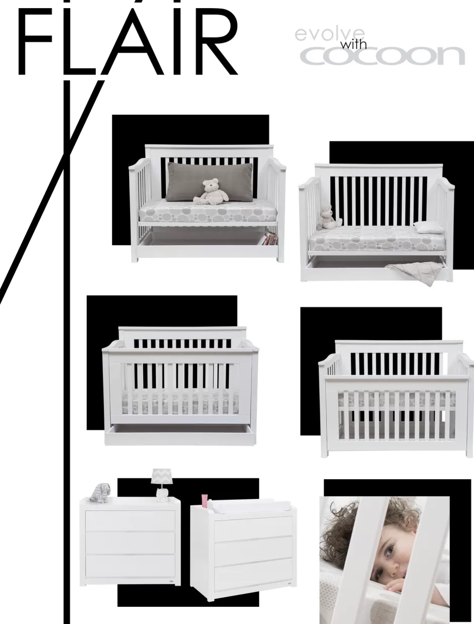 Cheap Baby Direct COCOON Flair Cot with Free Mattress