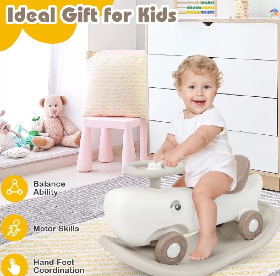 New Baby Direct Convertible Rocking Horse and Sliding Car