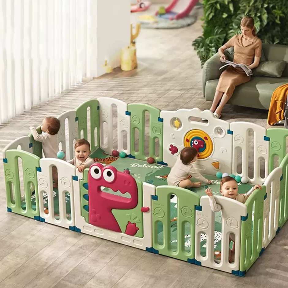 Best Baby Direct Dino Barron Playpen 16 pcs