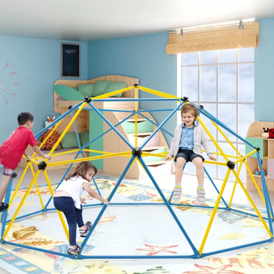 Cheap Baby Direct 10FT Kids Outdoor Climbing Dome with Swing - Jungle Gym Climber