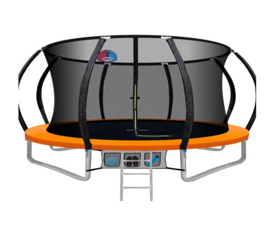 Outlet Baby Direct 14FT Round Trampolines With Basketball Hoop