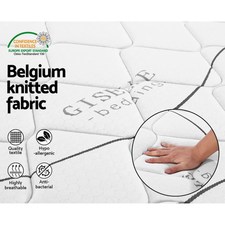 Clearance Baby Direct Giselle Bedding Glay Bonnell Spring Mattress 16cm Thick King Single