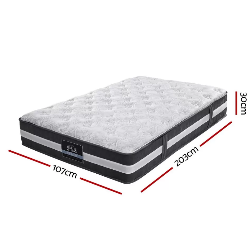 Store Baby Direct Giselle King Single Mattress Bed Size 7 Zone Pocket Spring Medium Firm Foam 30cm