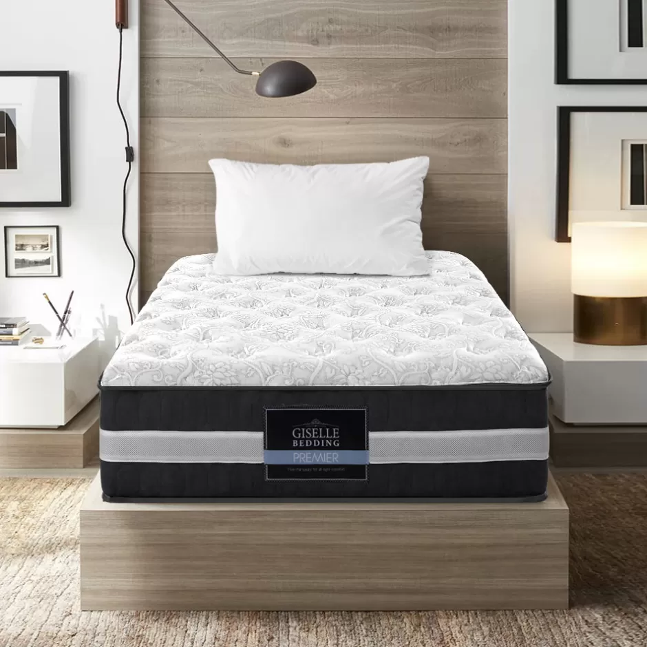 Store Baby Direct Giselle King Single Mattress Bed Size 7 Zone Pocket Spring Medium Firm Foam 30cm
