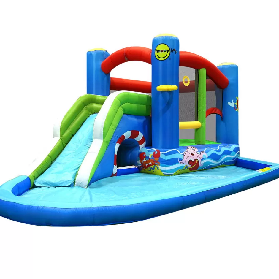 Sale Baby Direct Happy Hop Inflatable Water Jumping Castle Bouncer Kid Toy Windsor Slide Splash