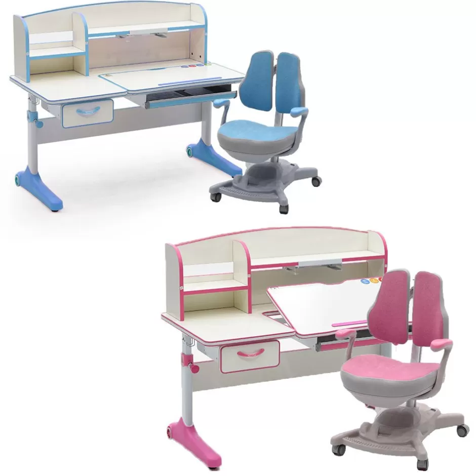 Best Sale Baby Direct Height Adjustable Children Kids Ergonomic Study Desk Chair Set 120cm Blue AU