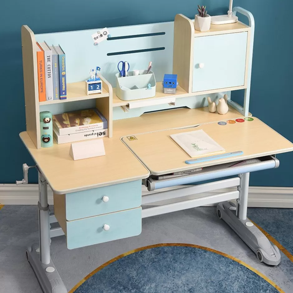 Flash Sale Baby Direct Height Adjustable Children Kids Ergonomic Study Desk Chair Set 120cm Blue AU