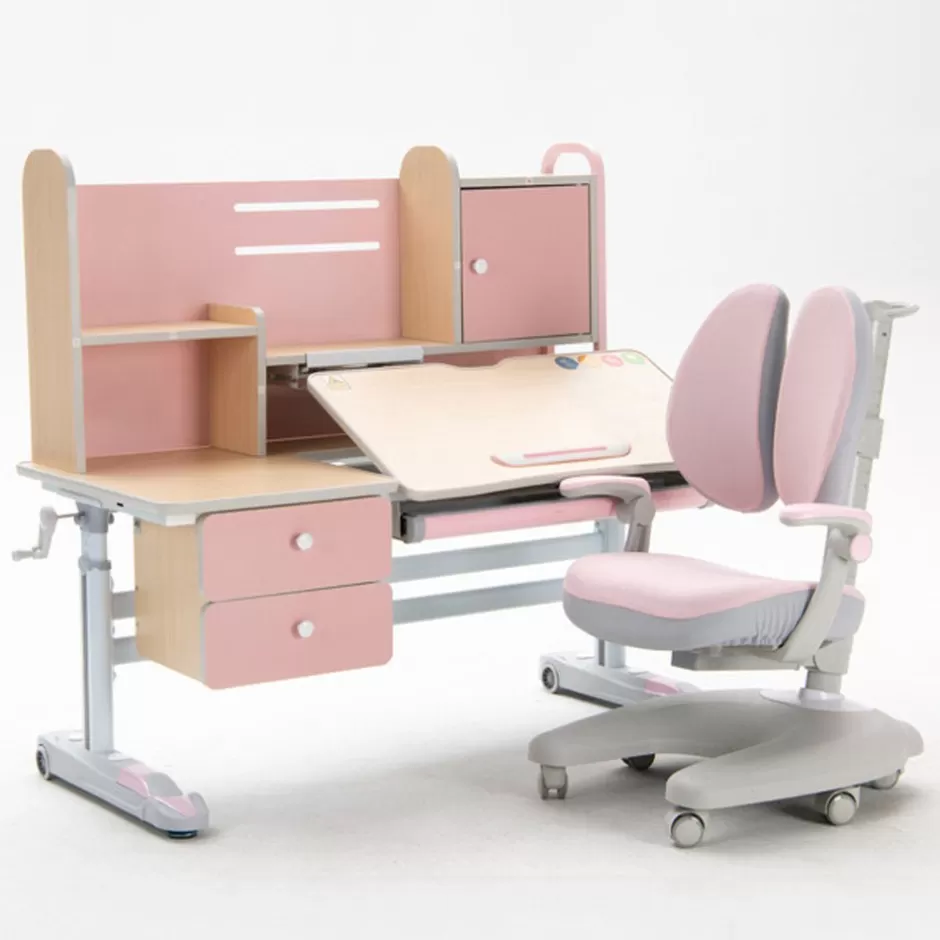Fashion Baby Direct Height Adjustable Children Kids Ergonomic Study Desk Chair Set 120cm Blue  AU