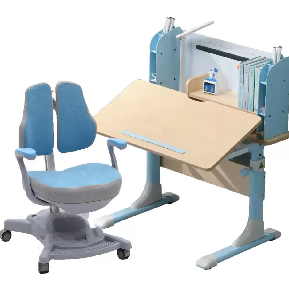 Discount Baby Direct Height Adjustable Children Kids Ergonomic Study Desk 80cm Blue AU