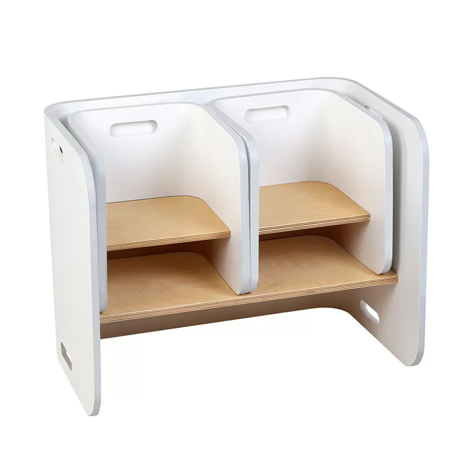 Discount Baby Direct Keezi 3 PC Nordic Kids Table Chair Set White Desk Activity Compact Children