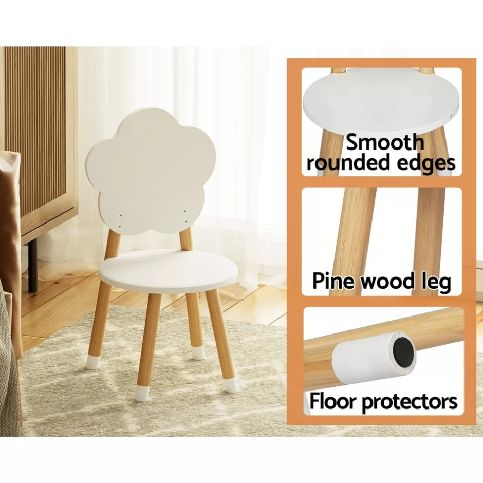 Store Baby Direct Keezi 5 Piece Kids Table and Chairs Set Children Activity Study Play Desk