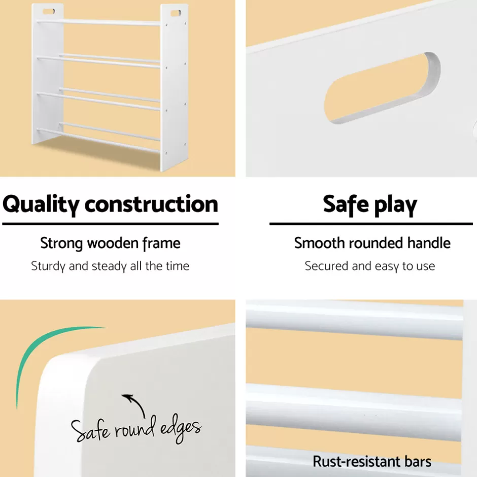 Online Baby Direct Keezi 12 Plastic Bins Kids Toy Organiser Box Bookshelf Storage Children Rack