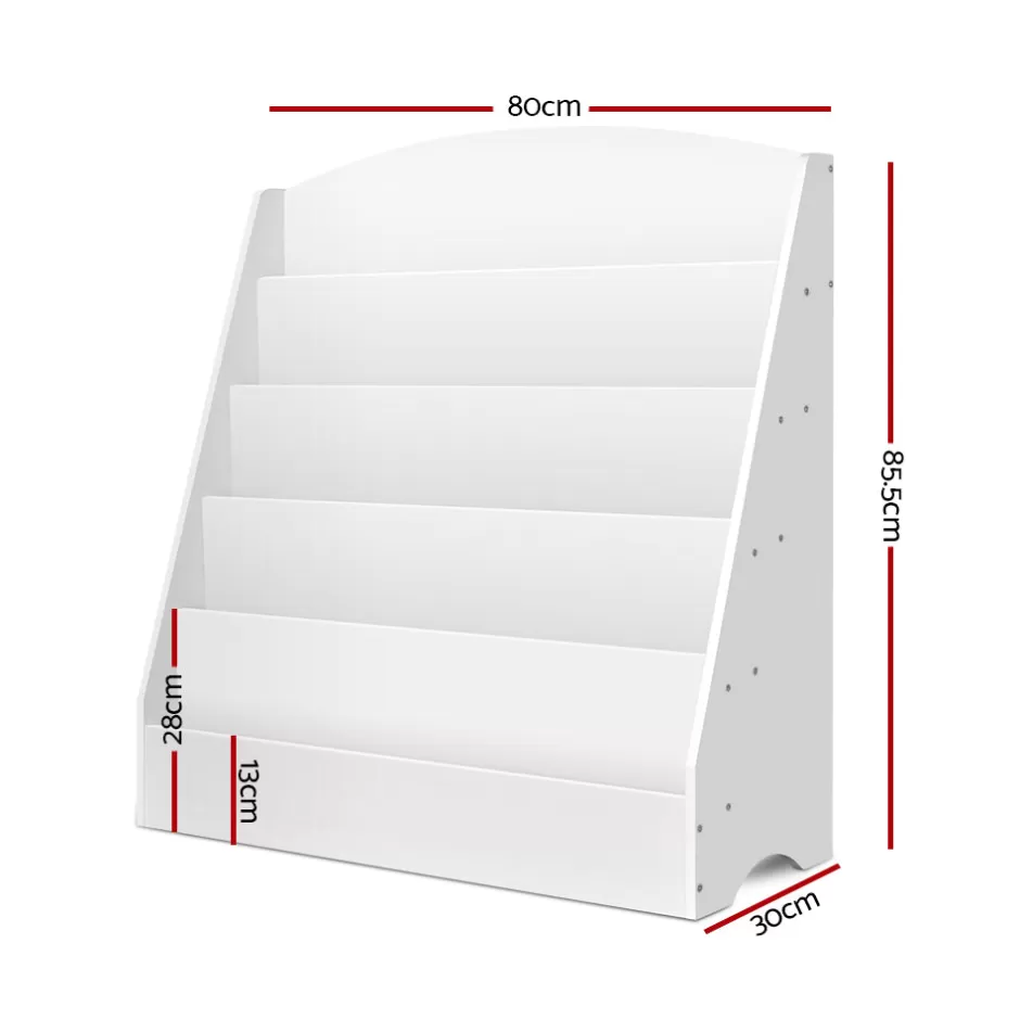 Sale Baby Direct Keezi 5 Tiers Kids Bookshelf Magazine Rack Shelf Organiser Bookcase Display