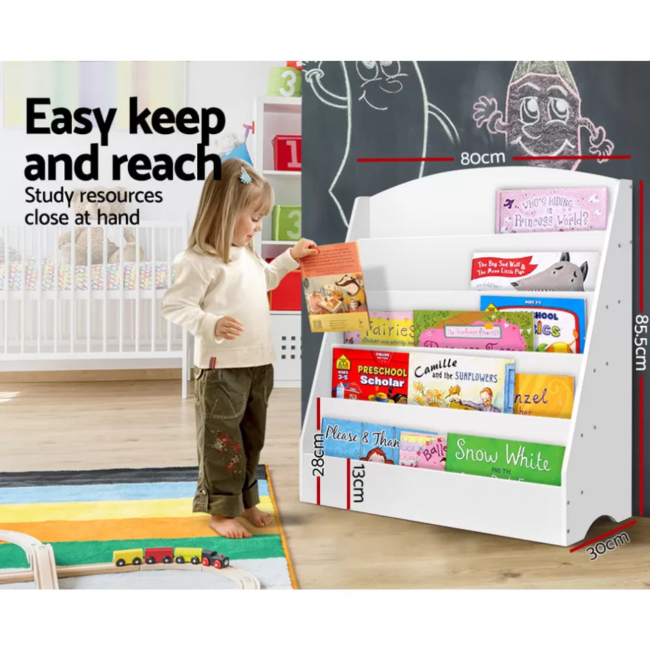 Sale Baby Direct Keezi 5 Tiers Kids Bookshelf Magazine Rack Shelf Organiser Bookcase Display